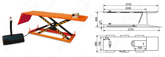 电动式摩托车升降平台te